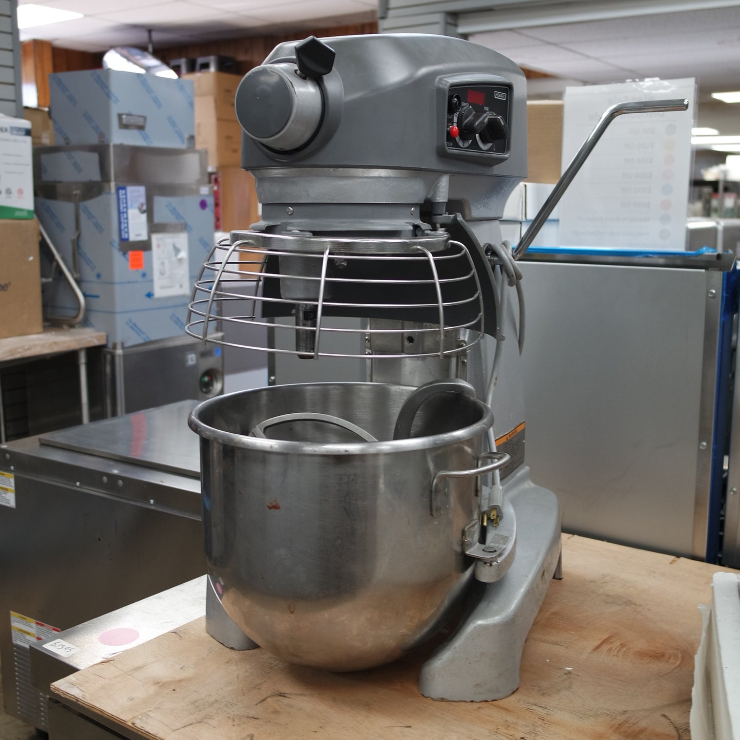 [USED] Hobart HL200 Legacy 20qt 3-Speed Mixer with Timer (Attachments & Bowl Included)