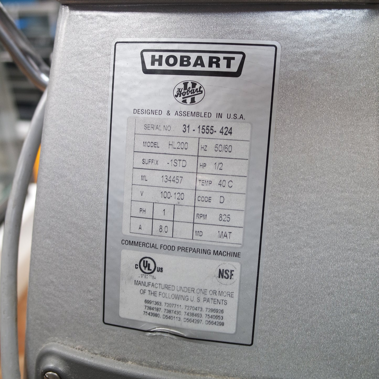 [USED] Hobart HL200 Legacy 20qt 3-Speed Mixer with Timer (Attachments & Bowl Included)