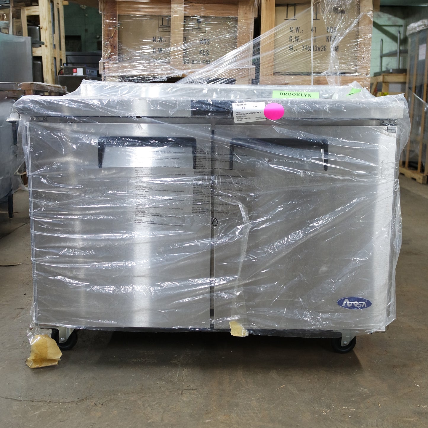 ATOSA MGF8409GR 48′′ Worktop Undercounter Refrigerator [OPEN-BOX]