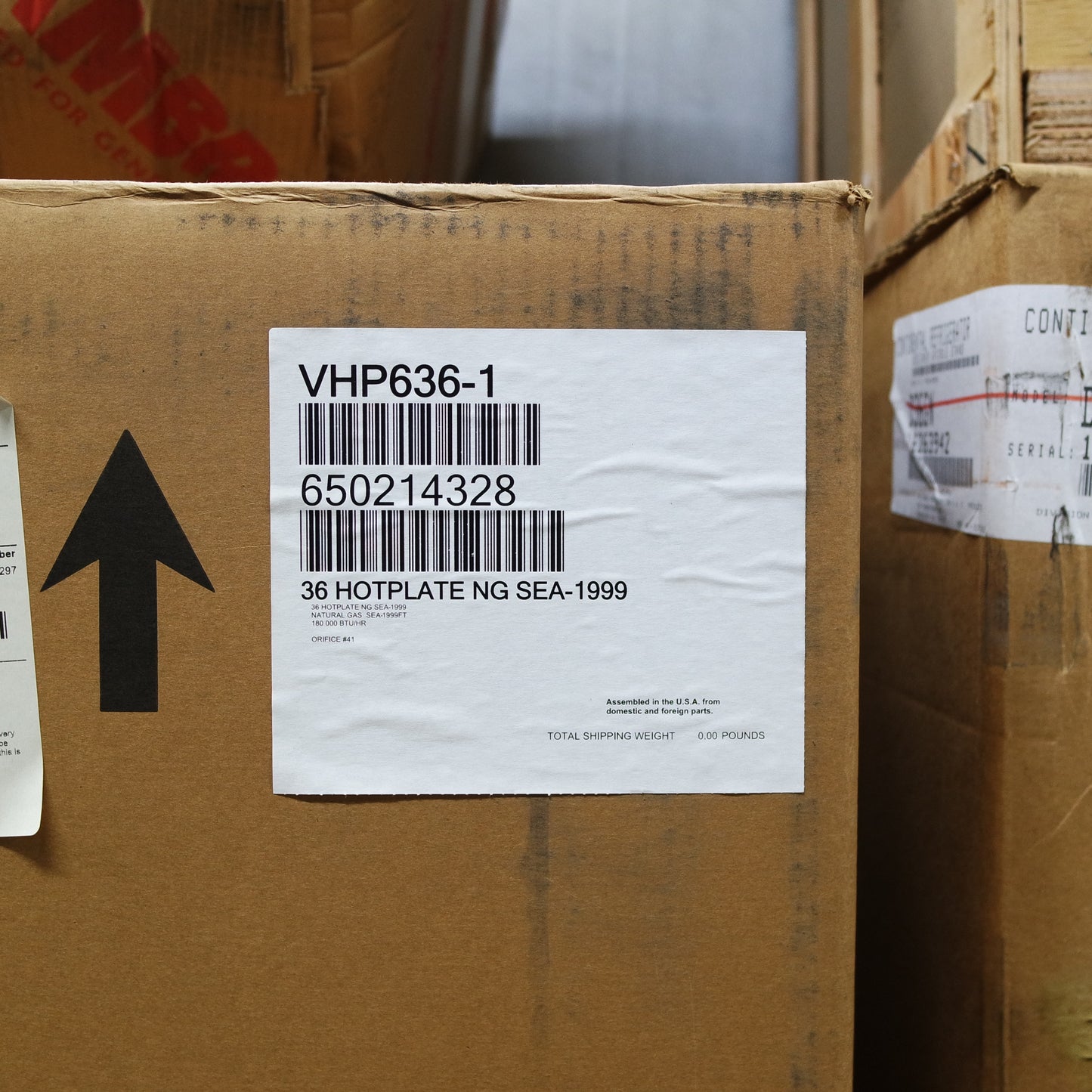 Vulcan VHP636-1 36" Heavy Duty 6 Burner Natural Gas Hotplate [OPEN-BOX]