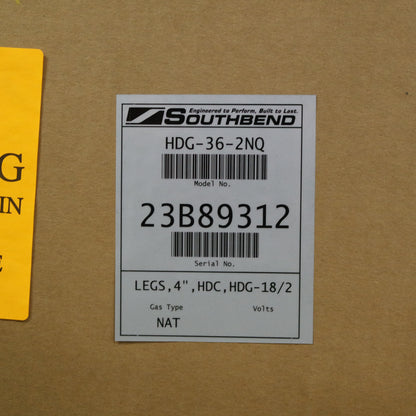 Southbend HDG-36 36" Natural Gas Thermostatic Control Griddle - 1" Steel Plate [OPEN-BOX]