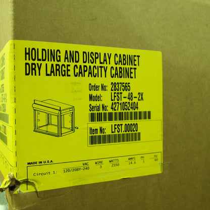 Hatco LFST-48-2X 48" Flav-R-Savor Four Door Large Capacity Merchandising Cabinet [OPEN-BOX]