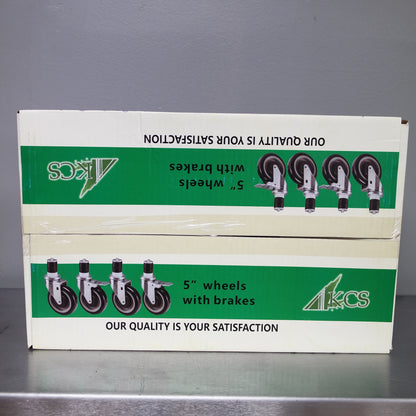 5" Worktable/Equipment Stand Swivel Stem Casters (Set of 4)