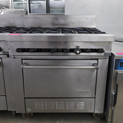 [USED] Garland Sunfire SX-6-26 36" Natural Gas 6 Burner Range