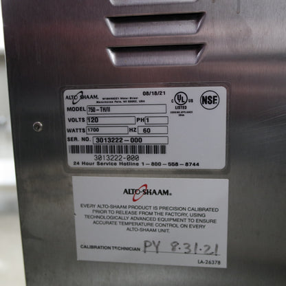 [USED] Alto-Shaam 750-TH/II Undercounter Cook and Hold Oven - 120V