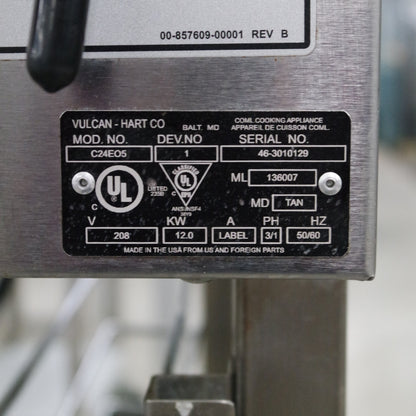 [USED] Vulcan C24EO5-1 5 Pan Boilerless Electric Countertop Steamer - 208V