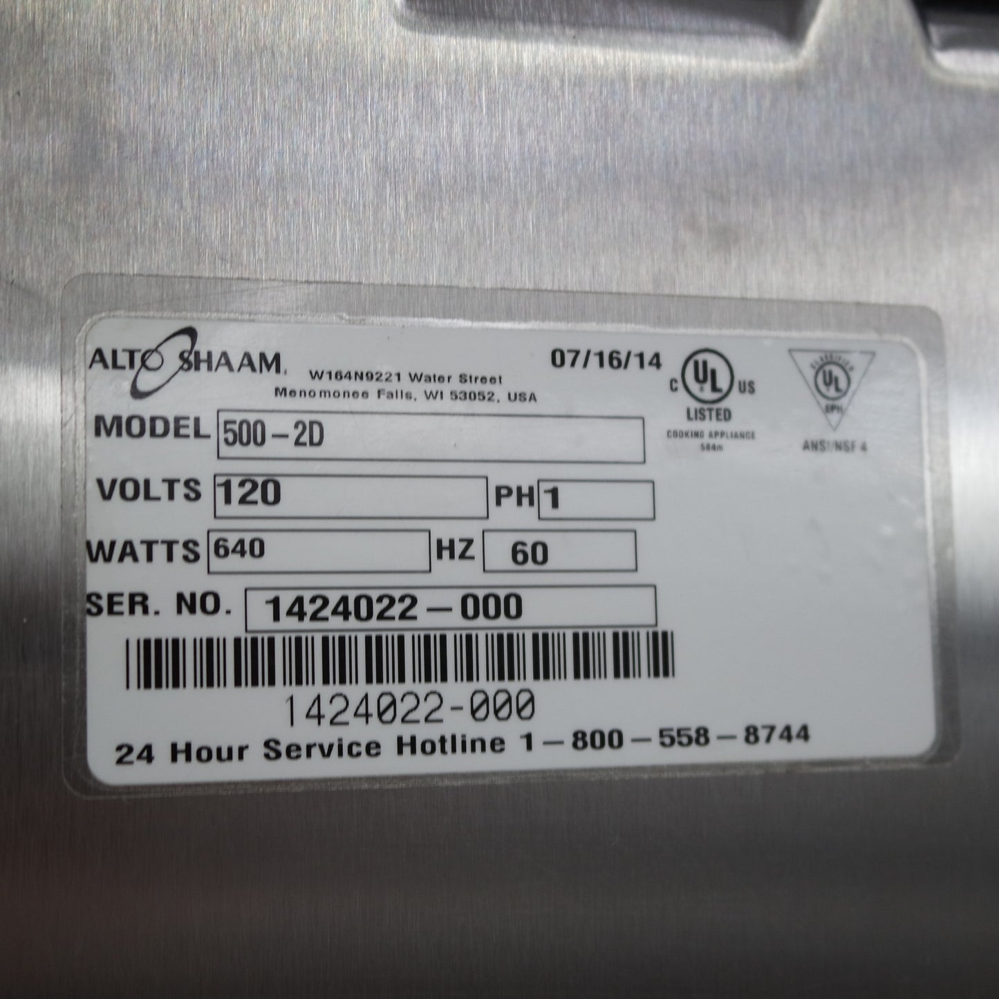 [USED] Alto-Shaam 500 2D 2 Drawer Warmer - 120V