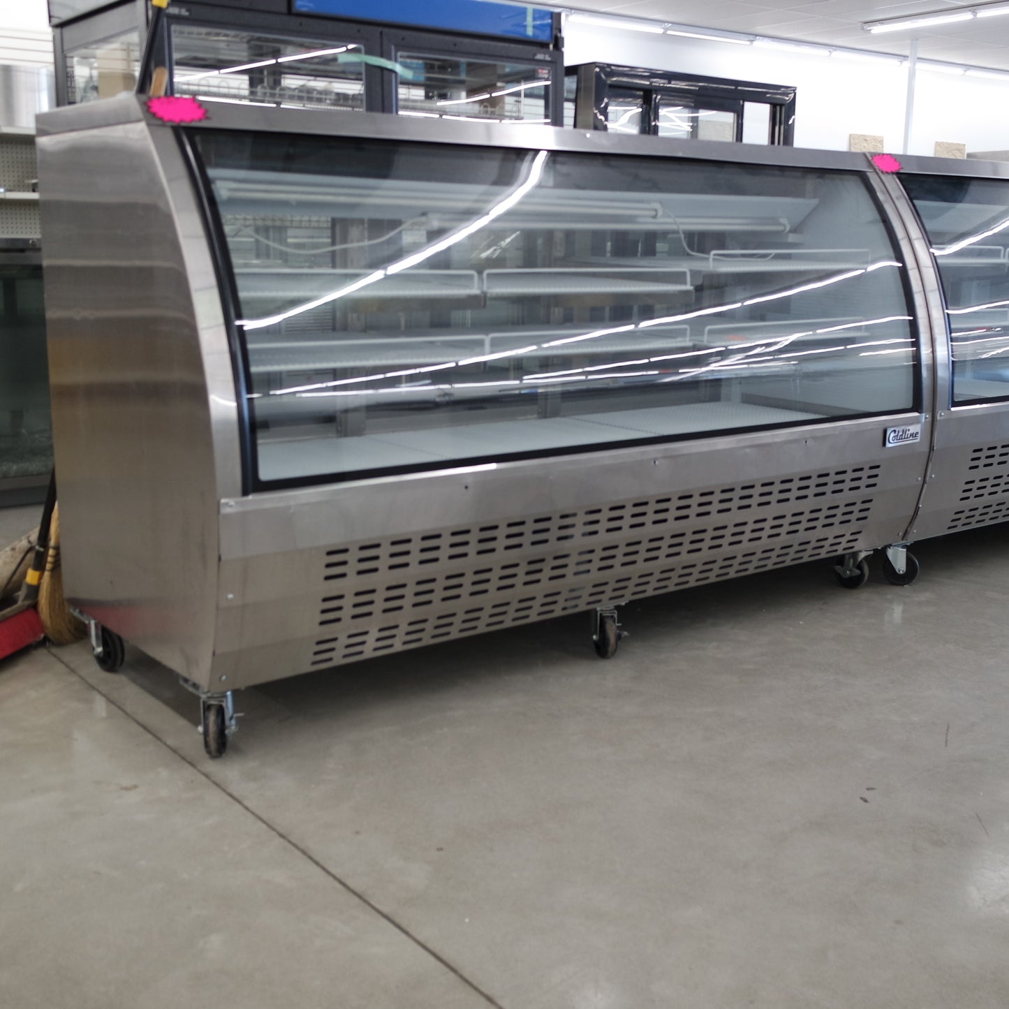 [USED] Coldline DC80-SS 80" Curved Glass Refrigerated Deli Case