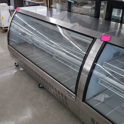 [USED] Coldline DC80-SS 80" Curved Glass Refrigerated Deli Case