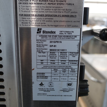 [USED] Bakers Pride GP-51 32" Natural Gas Double Deck Countertop Pizza Ovens