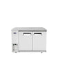 Atosa SBB48GRAUS1 48" Stainless Steel Exterior Two Solid Door Shallow Depth Back Bar Cooler