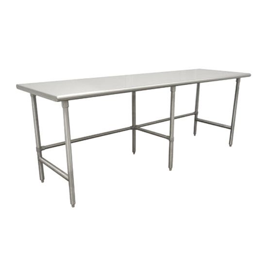 KCS WSCB-2484 24" x 84" Stainless Steel Work Table With Cross Bar