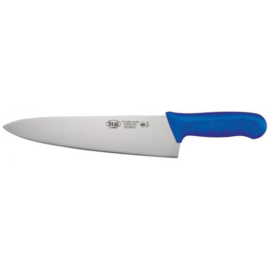Winco KWP-100U Stal 10" Chef's Knife with Blue Handle
