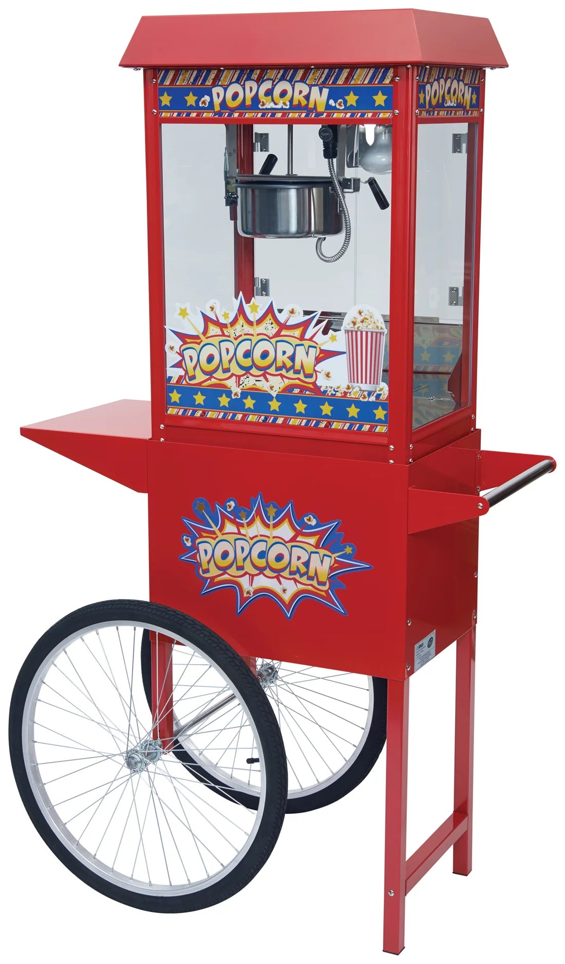 Winco POP-8RC - ShowTime! Mobile Cart for Popcorn Machine