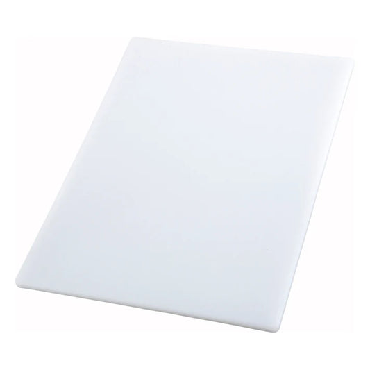 Winco CBWT-1520 - White Rectangular Cutting Board - 15" x 20" x 1/2"