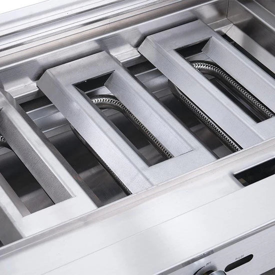Dukers DCRB24 24" W Countertop Lava Rock Natural Gas Charbroiler