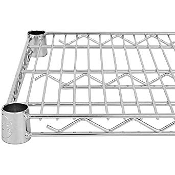 KCS 24" Depth Heavy Duty Chrome Wire Shelf