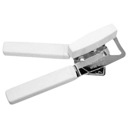 Winco CO-530 Handheld Portable Can Opener - White Handle