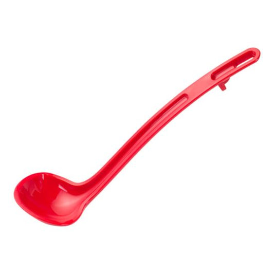 Winco CVLD-8R Red 8-1/2" Polycarbonate 3/4 oz Serving Ladle