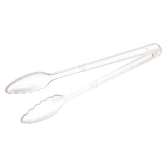 Winco CVST-12C 12" Clear Polycarbonate Serving Tongs