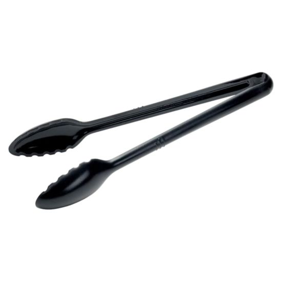 Winco CVST-12K 12" Black Polycarbonate Serving Tongs