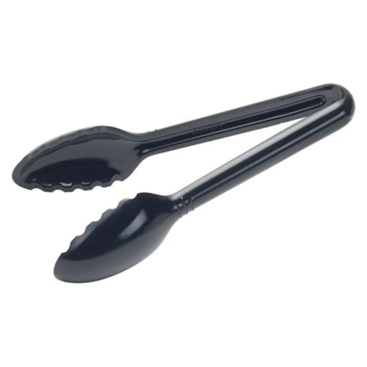 Winco CVST-6K 6" Black Polycarbonate Serving Tongs