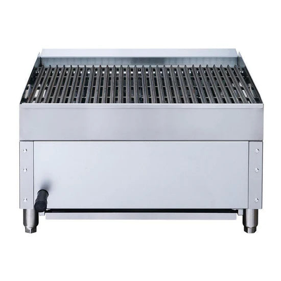 Dukers DCRB24 24" W Countertop Lava Rock Natural Gas Charbroiler