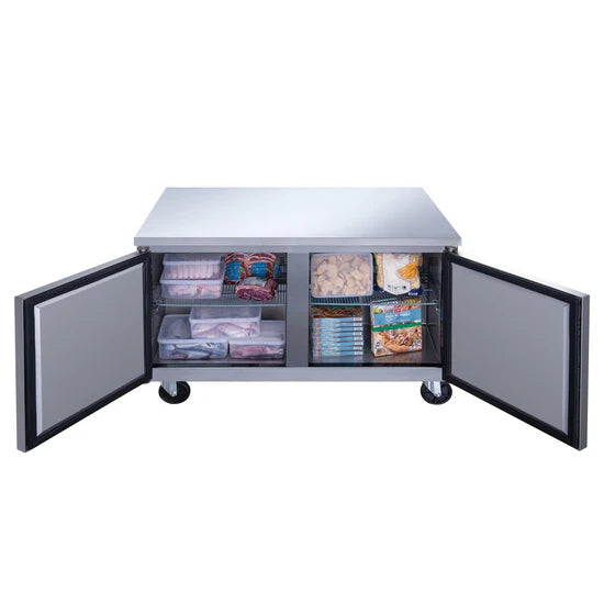 Dukers DUC36F 36" 2-Door Undercounter Freezer in Stainless Steel