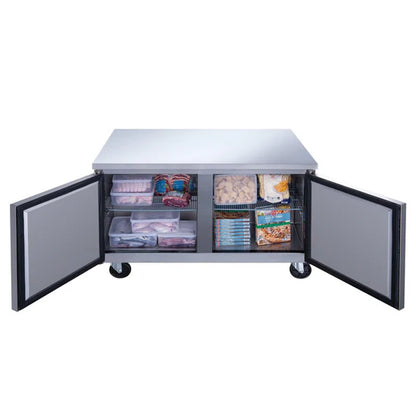 Dukers DUC36F 36" 2-Door Undercounter Freezer in Stainless Steel