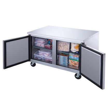 Dukers DUC36F 36" 2-Door Undercounter Freezer in Stainless Steel