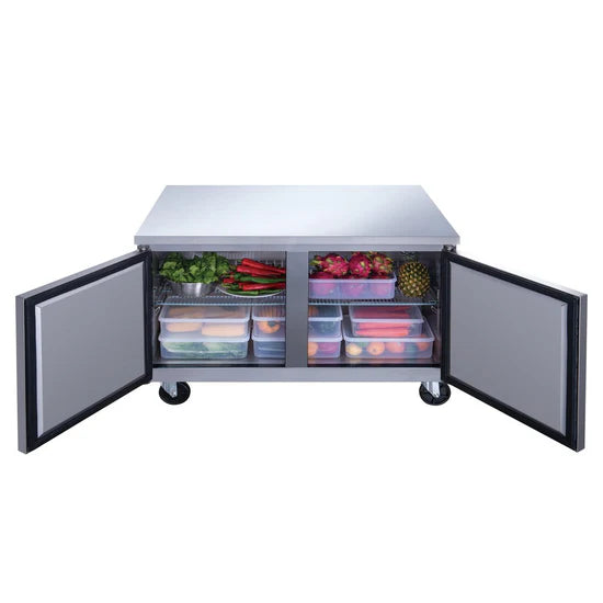Dukers DUC36R 36" 2-Door Undercounter Refrigerator in Stainless Steel