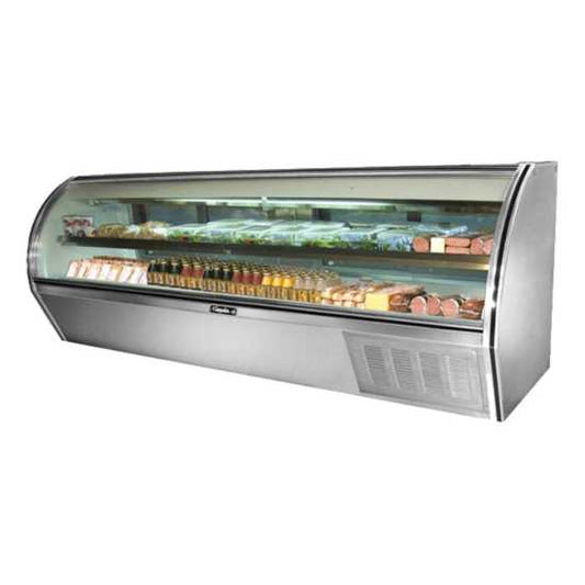 Leader ERCD118 118" Refrigerated Curved Glass Counter Deli Case