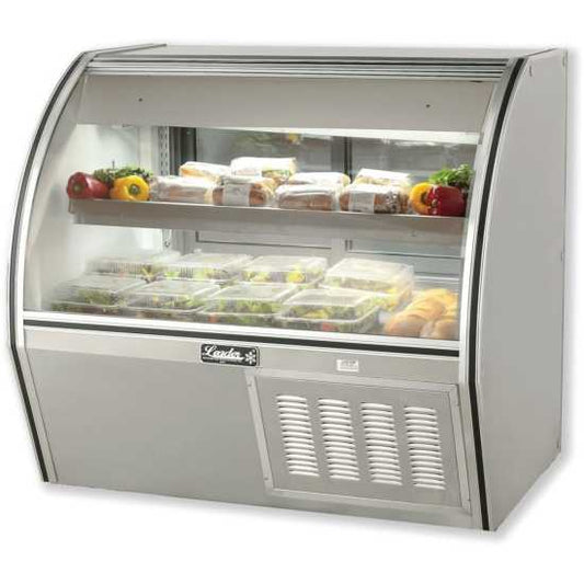 Leader ERCD48 48" Refrigerated Curved Glass Counter Deli Case