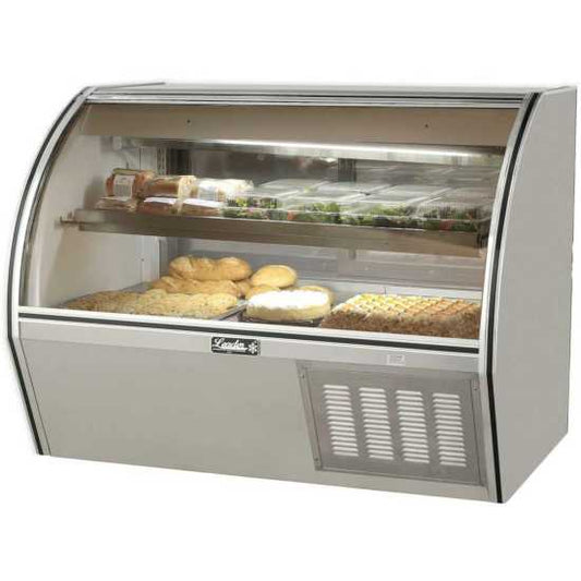 Leader ERCD72 72" Refrigerated Curved Glass Counter Deli Case