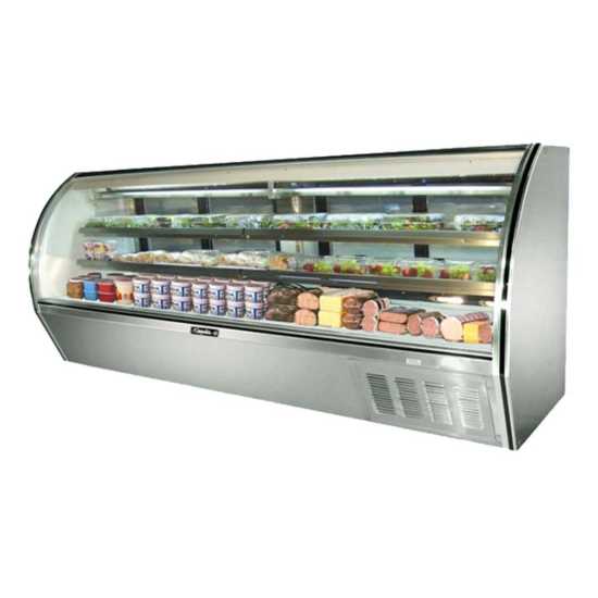 Leader ERHD118 118" Refrigerated Curved Glass High Deli Case