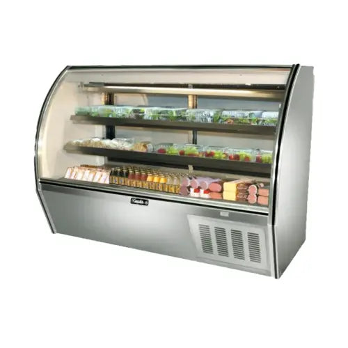Leader ERHD72 72" Refrigerated Curved Glass High Deli Case