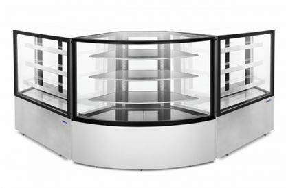 Omcan USA 47708 (RS-CN-0351-C) Refrigerated Corner Display Case