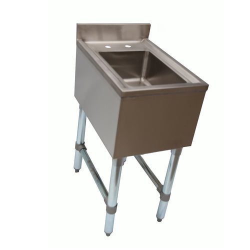 NBR Equipment UD-1-1014-1421V Slim-Line Underbar Dump Sink