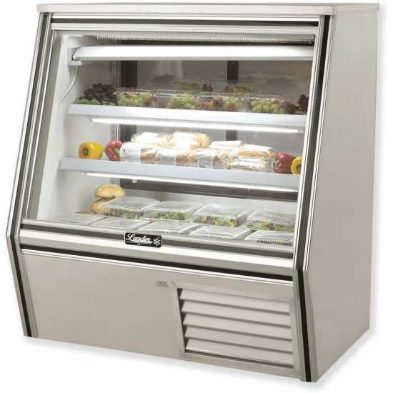 Leader ERHD48ES 48" Refrigerated Slanted Glass High Deli Case