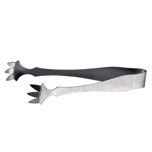 Winco ICT-7 7" Stainless Steel Five-Prong Textured Ice Tong