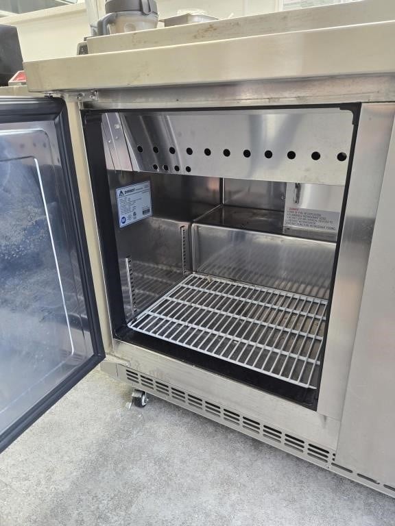 [USED] Everest EOTP2 48" Open Top Megatop Prep Table Refrigerator