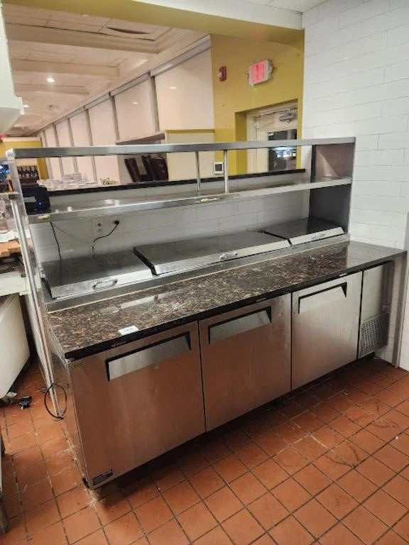 [USED] Turbo Air TPR-93SD-N 93" Super Deluxe Pizza Prep Table