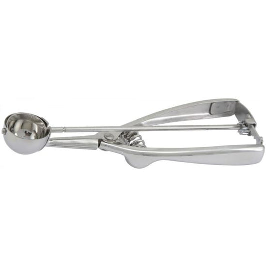 Choice #20 Round Stainless Steel Squeeze Handle Disher - 2 oz.