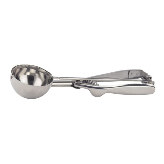 Winco ISS-16 #16 Round Squeeze Handle Disher Portion Scoop - 2.75 oz.