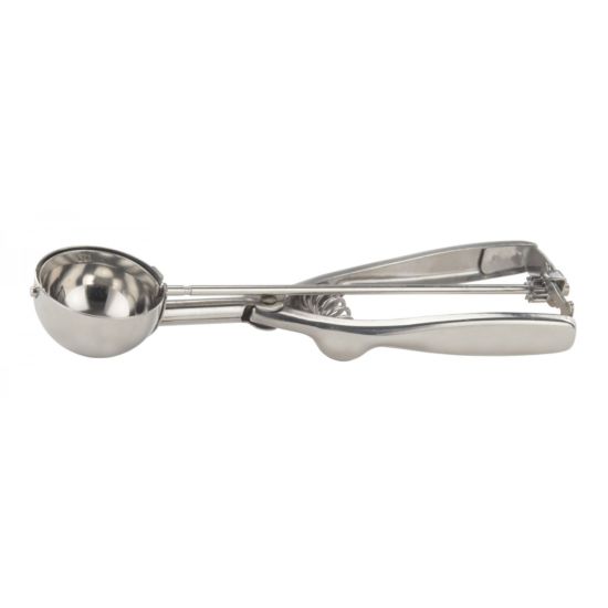 Winco ISS-30 #30 Round Squeeze Handle Disher Portion Scoop - 1.25 oz.