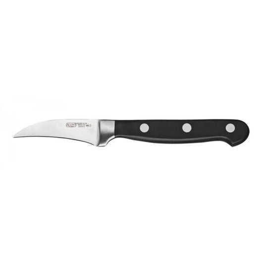 Winco KFP-30 Acero 2-3/4" Forged Peeling Knife with Black POM Handle