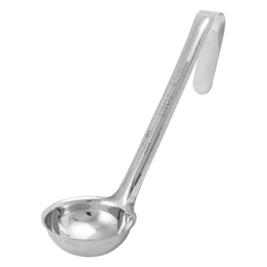 Winco LDI-15SH 1.5 oz One-Piece Stainless Steel Ladle with Short Handle