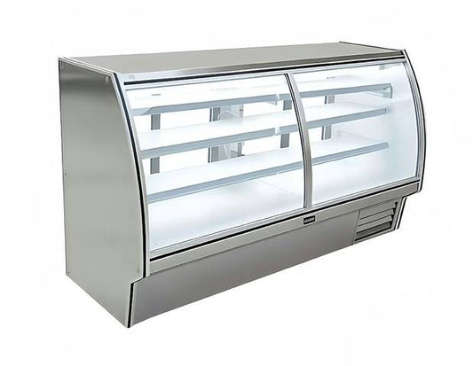 Leader NRHD94 94" Refrigerated Curved Glass High Deli Case