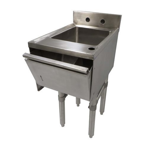 NBR Equipment UW-1-1012-1521-TDV Slim-Line Underbar Hand Sink