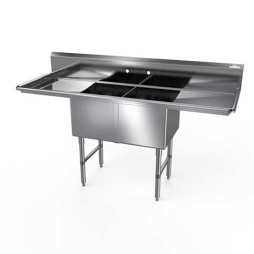 NBR Equipment 2SS-182414LR18 Premium Sink